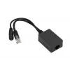 Extralink PoE invertor 1 port, vstup 1x 1000Mb/s RJ45/konektor samica 10-30V, výstup 48V