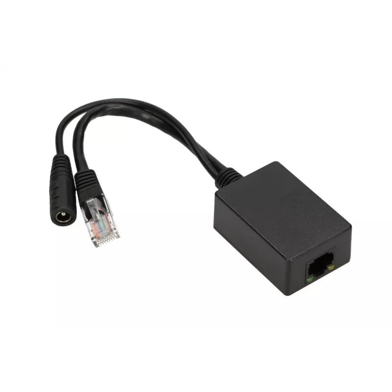 Extralink PoE invertor 1 port, vstup 1x 1000Mb/s RJ45/konektor samica 10-30V, výstup 48V