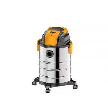 EXTRALINK POWERLINK priemyselný vysávač na mokré a suché vysávanie, 1300 W, 20 l, strieborný, R-702