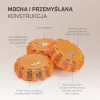 Extralink Smartlife LED výstražné svetlo, USB-C, jantárové, IP67