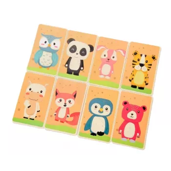 EXTRALINK TOYS Magnetická puzzle knižka Zvieratá 68 dielov