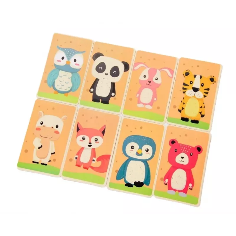 EXTRALINK TOYS Magnetická puzzle knižka Zvieratá 68 dielov