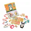 EXTRALINK TOYS Magnetická puzzle knižka Zvieratá 68 dielov