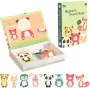 EXTRALINK TOYS Magnetická puzzle knižka Zvieratá 68 dielov