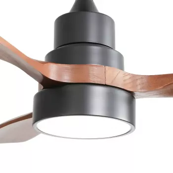 Extralink Walnut Dark 48 Smart WiFi stropný ventilátor, tmavý orech, 122 cm, ovládanie cez aplikáciu