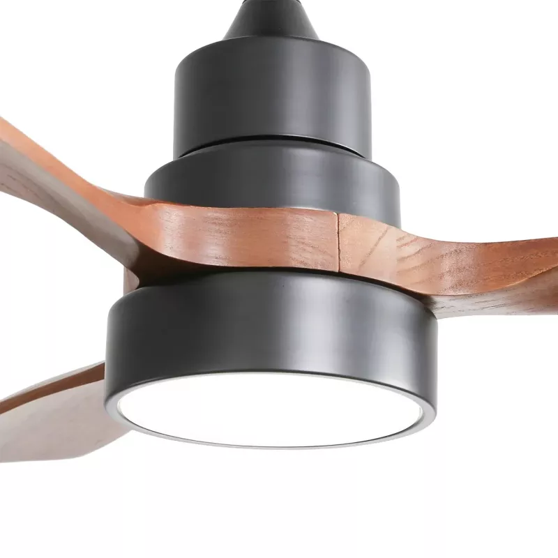 Extralink Walnut Dark 48 Smart WiFi stropný ventilátor, tmavý orech, 122 cm, ovládanie cez aplikáciu