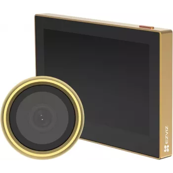 Ezviz CS-CP2 2MP bezdrôtový digitálny dverový priezor (1080p, 4,3-palcový LCD, Wi-Fi, PIR, obojsmerný zvuk, zlatá)
