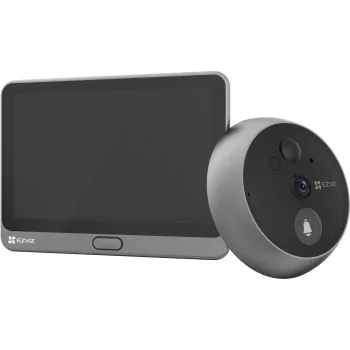Ezviz CS-CP4 2MP Wi-Fi digitálny kukátko s 4,3-palcovým displejom, strieborný