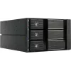 Fantec BP-SA2131 3-bay SAS/SATA backplane modul pre 5,25-palcovú šachtu - Trayless Hot-Swap, 70mm ventilátor, čierny hliník 2185
