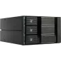 Fantec BP-SA2131 3-bay SAS/SATA backplane modul pre 5,25-palcovú šachtu - Trayless Hot-Swap, 70mm ventilátor, čierny hliník 2185