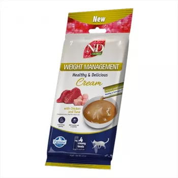 FARMINA N&D Quinoa Cat Weight Management Cream with Chicken & Tuna Box – mačacia pochúťka – 4x15g