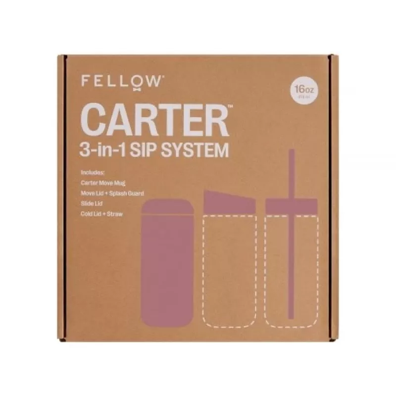 Fellow Carter Move Mug 3-in-1 473 ml termohrnček s 3 viečkami Powder Pink