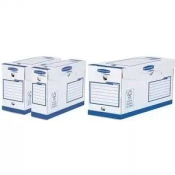 Fellowes Bankers Box Basic Heavy Duty A4+ archivačná krabica modrá, 100% recyklovaný kartón, FSC certifikovaná 4472902