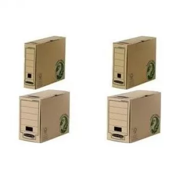 Fellowes BANKERS BOX EARTH archivačná krabica, hnedá, 150 mm chrbát, 100 % recyklovaný kartón, uzatvárateľné veko, 1 kus (4473202)