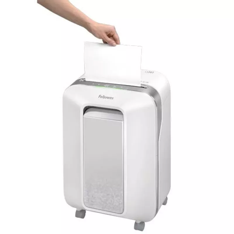 Fellowes Powershred LX201 Micro-Cut skartovačka, 12 listov, 22 litrov, biela