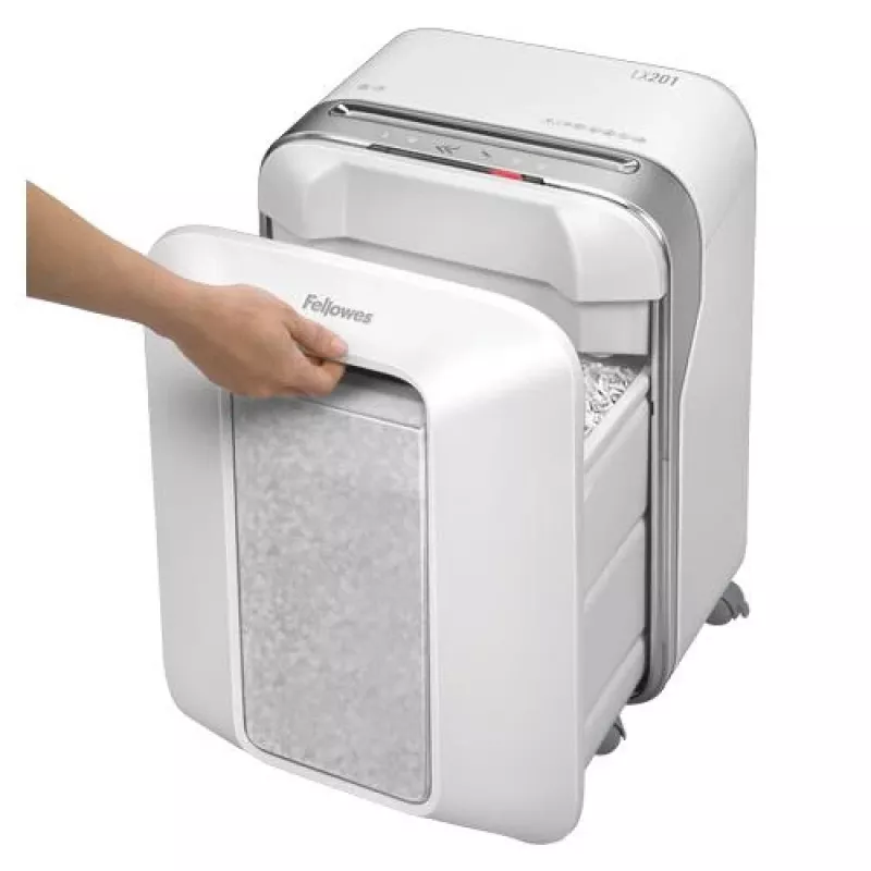 Fellowes Powershred LX201 Micro-Cut skartovačka, 12 listov, 22 litrov, biela