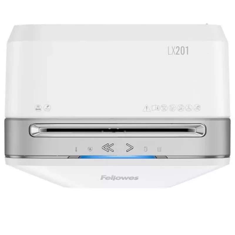 Fellowes Powershred LX201 Micro-Cut skartovačka, 12 listov, 22 litrov, biela