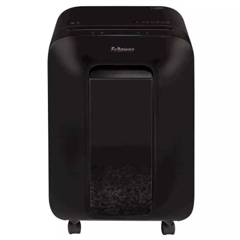 Fellowes Powershred LX201 Micro-Cut skartovačka, čierna, 10 listov, P-5 bezpečnosť, 22L nádoba