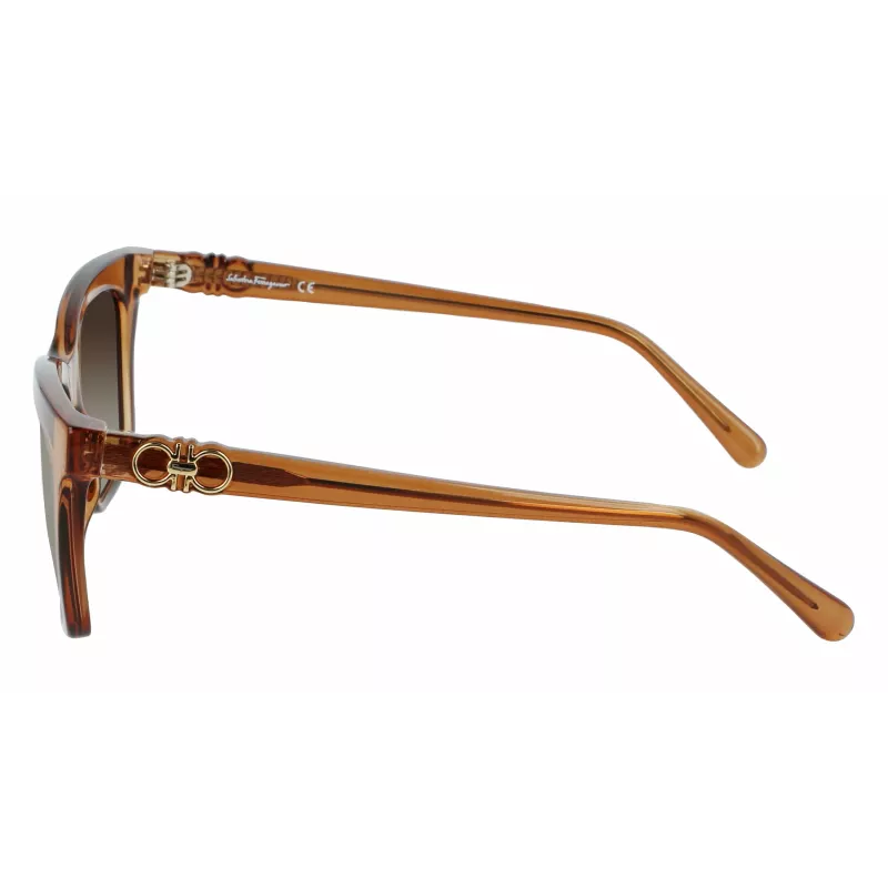 FERRAGAMO SF1027S-210 dámske slnečné okuliare Havana hnedá 55mm