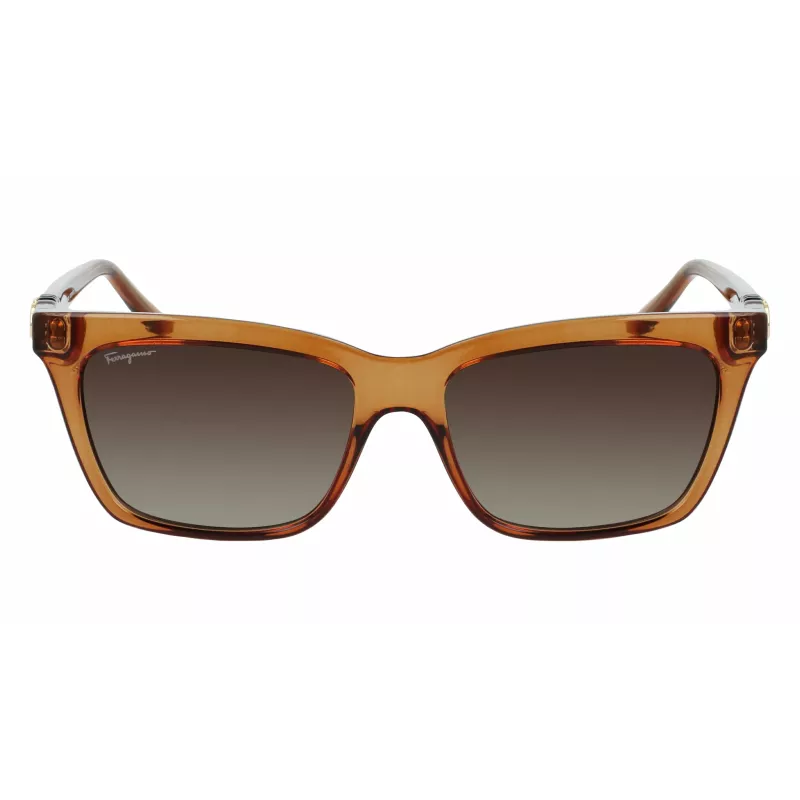 FERRAGAMO SF1027S-210 dámske slnečné okuliare Havana hnedá 55mm