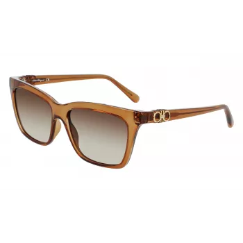 FERRAGAMO SF1027S-210 dámske slnečné okuliare Havana hnedá 55mm