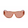 Ferragamo SF1077S-838 unisex slnečné okuliare pilot lesklé ružové zlato hnedý gradient 56/13/140 mm