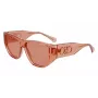 Ferragamo SF1077S-838 unisex slnečné okuliare pilot lesklé ružové zlato hnedý gradient 56/13/140 mm
