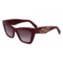 FERRAGAMO SF1081SE-603 dámske Cat-Eye slnečné okuliare burgundská červená hnedý gradient 55 mm