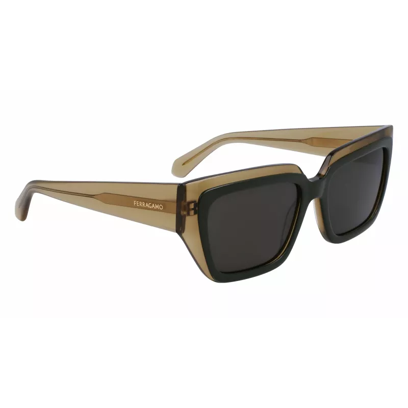FERRAGAMO SF2002S-327 dámske slnečné okuliare Havana acetát hnedý gradient 55mm