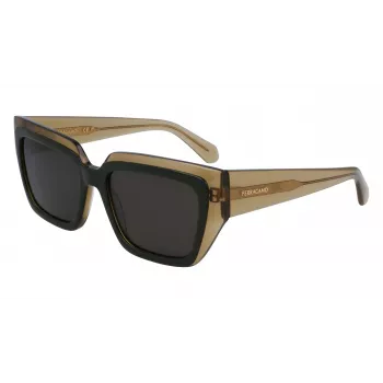 FERRAGAMO SF2002S-327 dámske slnečné okuliare Havana acetát hnedý gradient 55mm