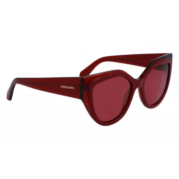 FERRAGAMO SF2004S-618 dámske Butterfly slnečné okuliare Havana acetát hnedý gradientné sklo 53/18/140 mm