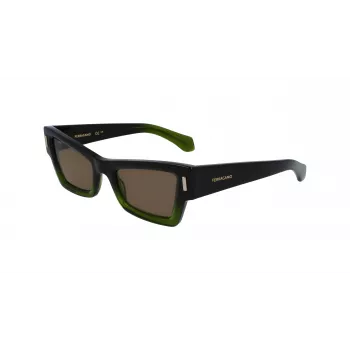 FERRAGAMO SF2006S-316 dámske slnečné okuliare Havana acetát hnedý gradient 53mm