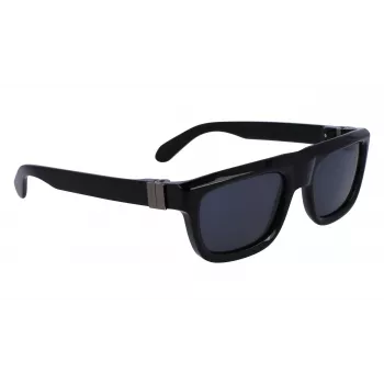 FERRAGAMO SF2009S-001 pánske slnečné okuliare - čierna obruba, sivé sklá, 56/21/145 mm
