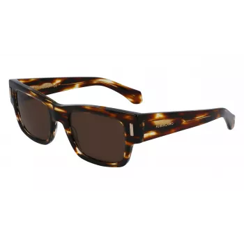 FERRAGAMO SF2011S-216 pánske slnečné okuliare Dark Havana hnedý gradient 53mm