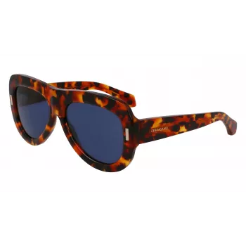 FERRAGAMO SF2029SE-240 dámske slnečné okuliare butterfly Havana hnedý gradient 57mm
