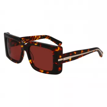 FERRAGAMO SF2032S-242 dámske slnečné okuliare havana acetát hranatý rám hnedé gradientové sklá 55/19/140 mm
