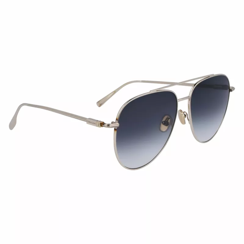FERRAGAMO SF308S-715 pánske slnečné okuliare Havana hnedá acetát 61mm