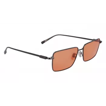 Ferragamo SF309S5715017 pánske slnečné okuliare - čierny acetátový rám, sivé polykarbonátové šošovky, 57 mm