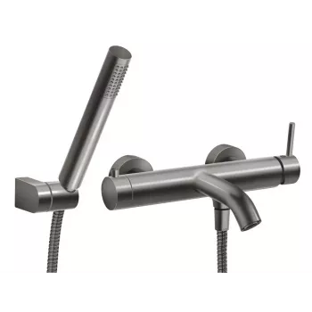 FERRO BCK11GM nástenná vaňová batéria so sprchovacou súpravou, Gun Metal