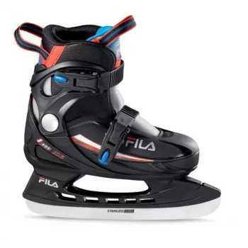 Fila J-One Ice HR junior hokejové korčule, čierna/červená/modrá, EU 31-35