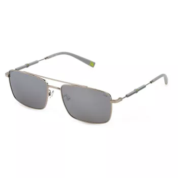 FILA pánske slnečné okuliare SFI116V57579X - čierny rám, sivé sklá, 57 mm