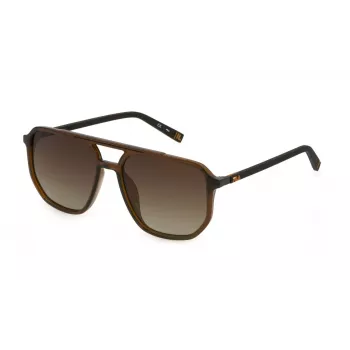 FILA pánske slnečné okuliare SFI312577GNP - obdĺžnikový rám, UV400 ochrana, 57 mm sklá