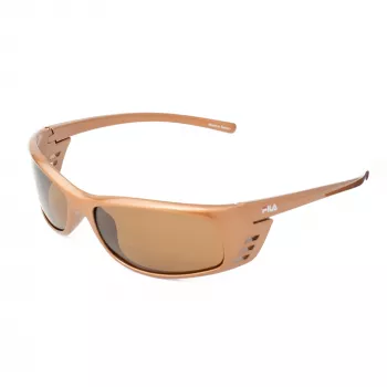 FILA SF004-62C3 unisex obdĺžnikové slnečné okuliare - čierny rám sivé sklá 62/16/125 mm