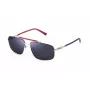 FILA SFI210V60E70B pánske obdĺžnikové havannové acetátové slnečné okuliare s hnedými polykarbonátovými sklami 60/16/145 mm