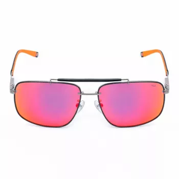 FILA SFI210V60K56R pánske slnečné okuliare - čierny rám, sivé sklá, 61 mm
