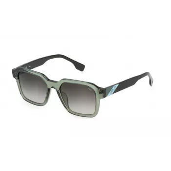 FILA SFI458-5206W5 Unisex slnečné okuliare - čierny acetátový rám, sivé polykarbonátové sklá, UV400 ochrana, 52 mm šírka skla