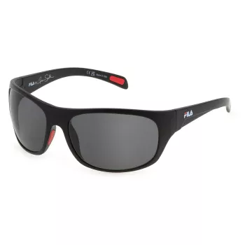 FILA SFI514-64U28P Pánske polarizované slnečné okuliare, čierny rám, sivé sklá, 64/17/130 mm