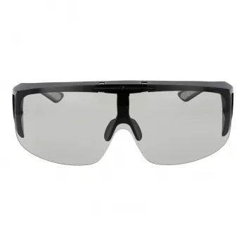 FILA unisex slnečné okuliare SFI126-99U28F štítový štýl čierny rám, smoke šošovky UV400