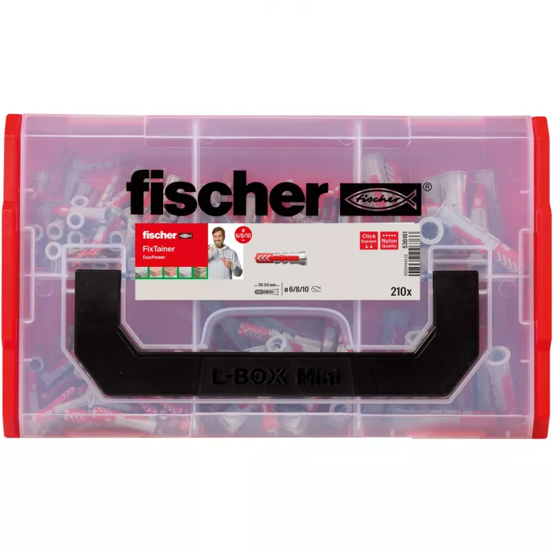 Fischer 536161 hmoždinka DUOPOWER 6 x 30 mm, 210 ks
