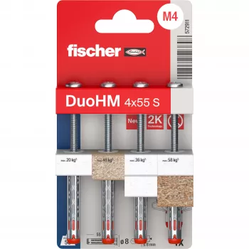 Fischer DuoHM 4x55 S PH PZ dutinová hmoždinka 55 mm 4 ks 572911
